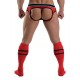 Mister B URBAN Football Socks with Pocket Red calzettoni con piccolo taschino interno