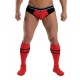 Mister B URBAN Football Socks with Pocket Red calzettoni con piccolo taschino interno