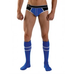Mister B URBAN Football Socks with Pocket Blue calzettoni con piccolo taschino interno