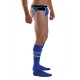 Mister B URBAN Football Socks with Pocket Blue calzettoni con piccolo taschino interno