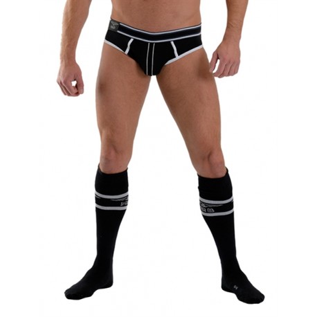 Mister B URBAN Football Socks with Pocket Black calzettoni con piccolo taschino interno