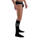 Mister B URBAN Football Socks with Pocket Black calzettoni con piccolo taschino interno