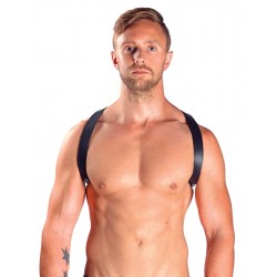 Mister B Sling Harness Black leather pelle