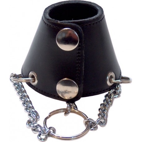 Mister B Parachute Plain With Chains ball stretcher leather in pelle