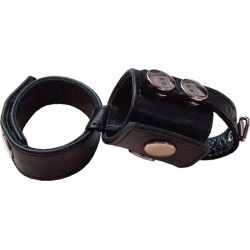 Mister B Double cockstrap with balldivider cockring ball stretcher