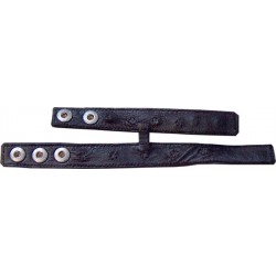 Mister B Double cockstrap pin prick S doppio cockring leather pelle
