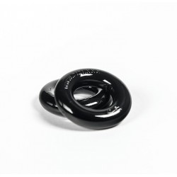 Zizi Top Black coppia di 2 Cockring & Ballstretcher estensibili nero