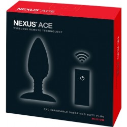 Nexus Ace Vibrating Butt Plug Medium plug dilatatore anale vibrante vibratore in silicone