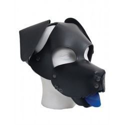 Mister B Floppy Dog Hood maschera testa di cucciolo con muso orecchie lingua in pelle