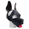 Mister B Shaggy Dog Hood maschera testa di cucciolo con muso orecchie lingua in pelle
