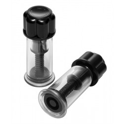 Master Series Black Maxxx Powerful Twist Nipple Suckers tit toys coppia di sviluppa capezzoli﻿