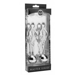 Deviant Monarch Weighted Nipple Clamps tit toys coppia di pinze tortura capezzoli con pesi