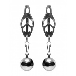 Master Series Deviant Monarch Weighted Nipple Clamps tit toys coppia di pinze tortura strizza capezzoli con pesi