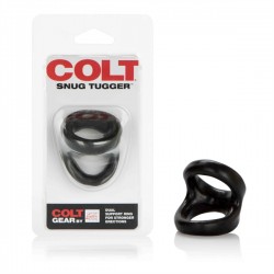 Colt Snug Tugger Black cockring & ballstretcher estensibile