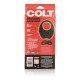 Colt Silicone Rechargeable Cock Ring Black cockring vibrante ricaricabile in silicone estensibile