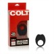 Colt Silicone Rechargeable Cock Ring Black cockring vibrante ricaricabile in silicone estensibile
