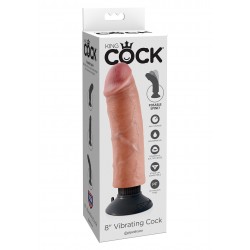 King Cock (8.00 inch) 20,32 cm. Vibrating dildo fallo realistico vibrante