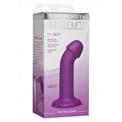 Platinum The Tru Curve Purple plug dilatatore anale dildo curvo fallo in silicone