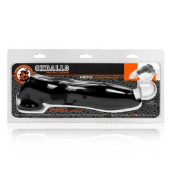 Oxballs Fido Cock Sheath Black extender estensione del pene﻿ nero forma del pene di cane