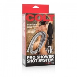 Colt Pro Shower Shot System kit tubo doccia universale completo per clistere igiene anale con silicone