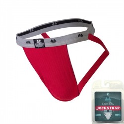 MM Jocks Adult Supporter 1" bike style original edition Red jockstrap sospensorio rosso