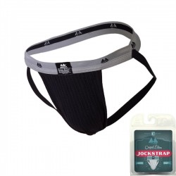MM Jocks Adult Supporter 1" bike style original edition Black jockstrap sospensorio nero