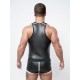 Mister B Neoprene Tank Top Black White canotta in neoprene