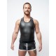 Mister B Neoprene Tank Top Black White canotta in neoprene