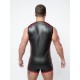 Mister B Neoprene Sleeveless T Zip Black Red smanicata in neoprene con zip