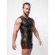 Mister B Neoprene Sleeveless T Zip Black Red smanicata in neoprene con zip