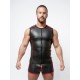 Mister B Neoprene Sleeveless T Zip Black Red smanicata in neoprene con zip