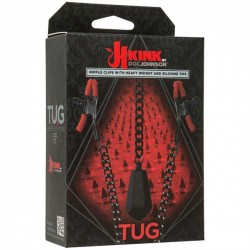 Kink Tug Silicone Nipple Y Clips With Heavy Weight Black Metal toys pinze tortura capezzoli regolabili metallo e silicone