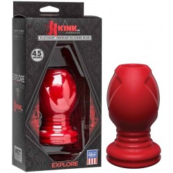 Kink Wet Works Explore (4,5 inch) Premium Silicone Anal Plug Standard Red tunnel plug ass play