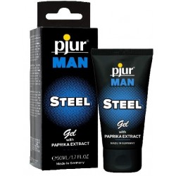 Pjur Man Steel Gel With Paprika Extract 50 ml. gel per il miglioramento dell'erezione maschile