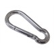 Carabiner Black 12 cm. moschettone in metallo s/m bondage sling funi corde catene