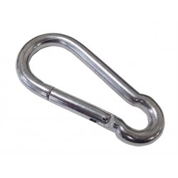Carabiner Black 12 cm. moschettone in metallo s/m bondage sling funi corde catene