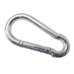Carabiner Black 8 cm. moschettone in metallo s/m bondage sling funi corde catene