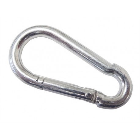 Carabiner Black 8 cm. moschettone in metallo s/m bondage sling funi corde catene