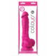 NS Novelties Colours Pleasures 7'' Dildo Pink dildo fallo realistico in silicone rosa