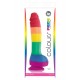 NS Novelties Colours Pride Edition 8 Inch Dildo fallo realistico in silicone arcobaleno