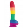 NS Novelties Colours Pride Edition 8 Inch Dildo fallo realistico in silicone rainbow