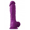 NS Novelties ColourSoft 8 Inch Dildo Purple fallo realistico in silicone viola
