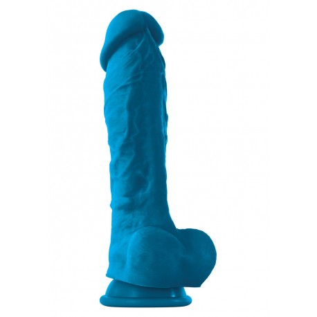 NS Novelties ColourSoft 8 Inch Dildo Blue fallo realistico in silicone viola