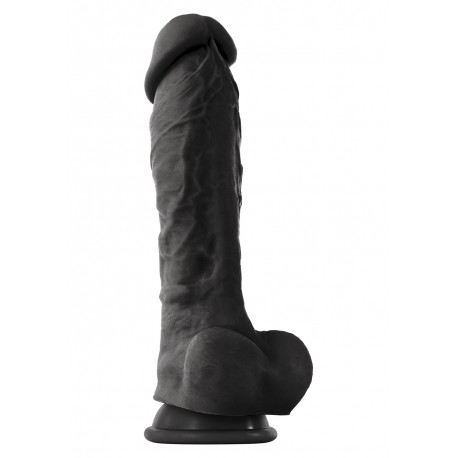 NS Novelties ColourSoft 8 Inch Dildo Black fallo realistico in silicone nero