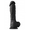 NS Novelties ColourSoft 8 Inch Dildo Black fallo realistico in silicone nero