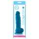 NS Novelties Colours Pleasures Thick 5 Inch Dildo Blue fallo realistico in silicone blue