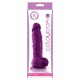 NS Novelties ColourSoft 5 Inch Soft Dildo Purple fallo realistico in silicone viola