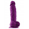 NS Novelties ColourSoft 5 Inch Soft Dildo Purple fallo realistico in silicone viola