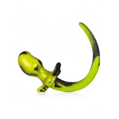 Oxballs MASTIFF Puppy Tail XL Yellow Black dilatatore anale in silicone coda di cucciolo