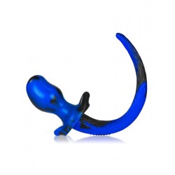 Oxballs BEAGLE Puppy Tail M Blue Black dilatatore anale in silicone coda di cucciolo